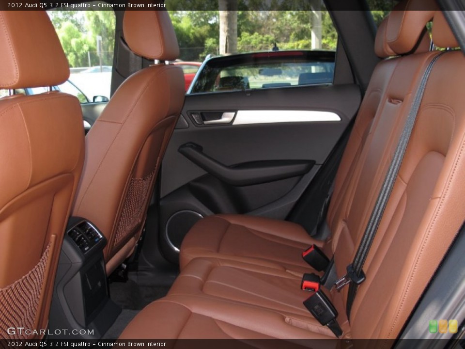 Cinnamon Brown Interior Rear Seat for the 2012 Audi Q5 3.2 FSI quattro #70324725