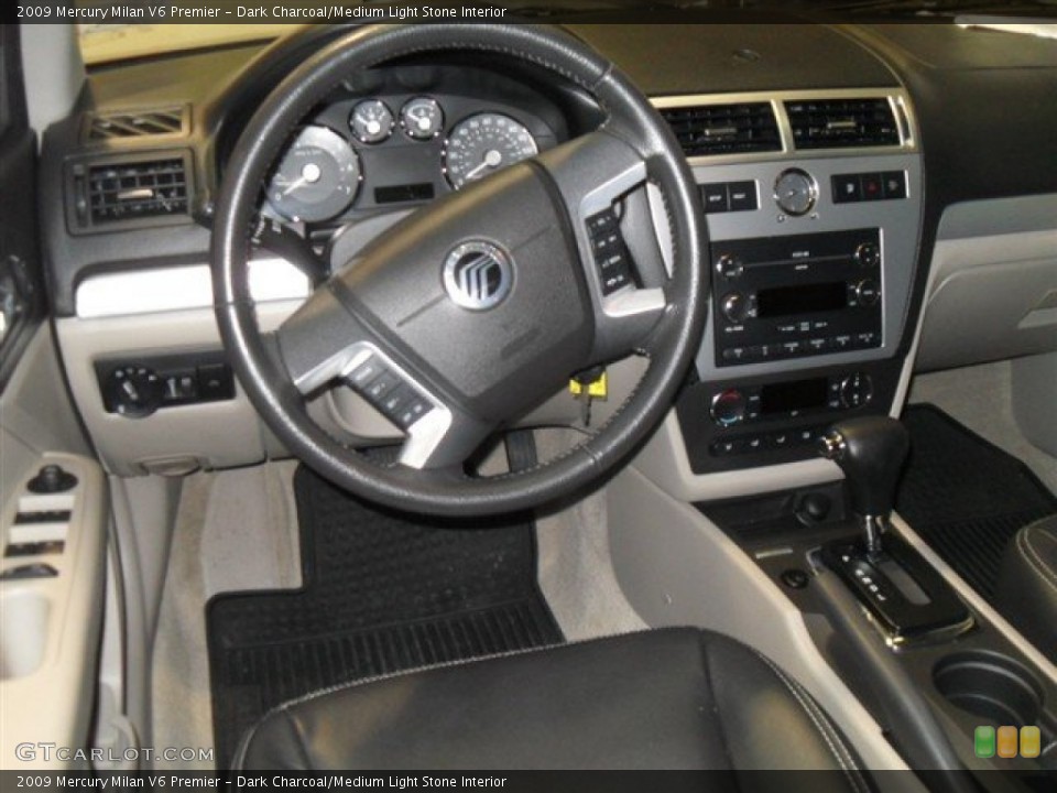 Dark Charcoal/Medium Light Stone Interior Dashboard for the 2009 Mercury Milan V6 Premier #70324884