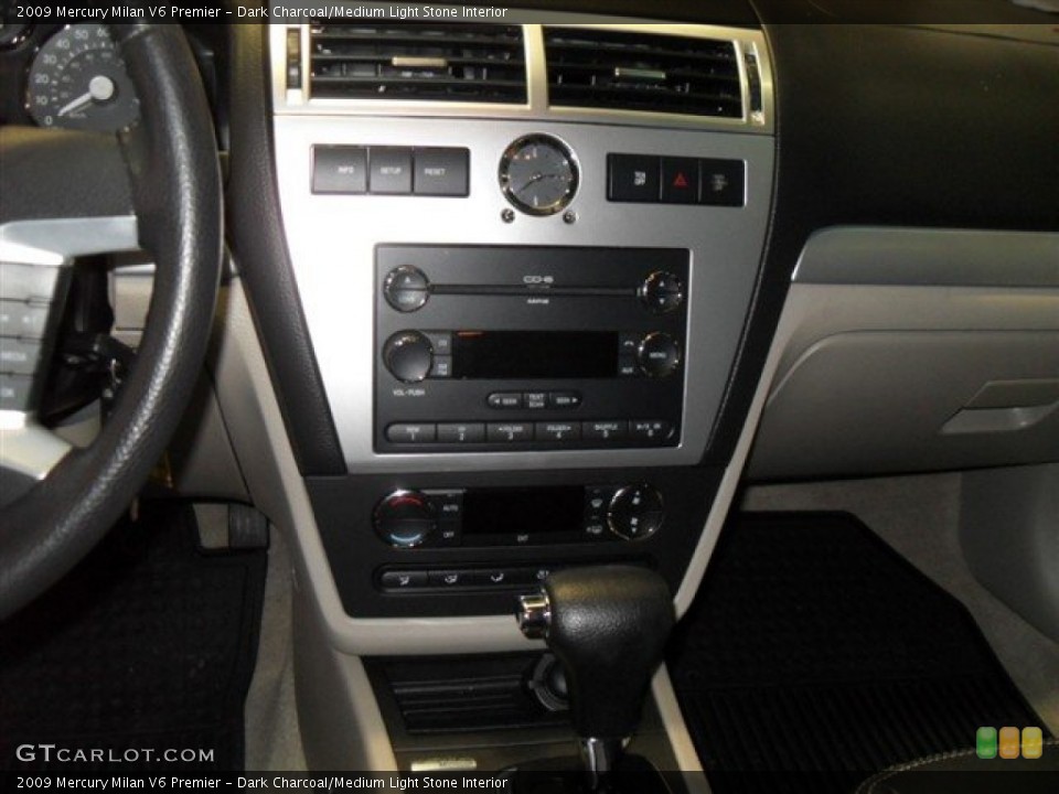 Dark Charcoal/Medium Light Stone Interior Controls for the 2009 Mercury Milan V6 Premier #70324920