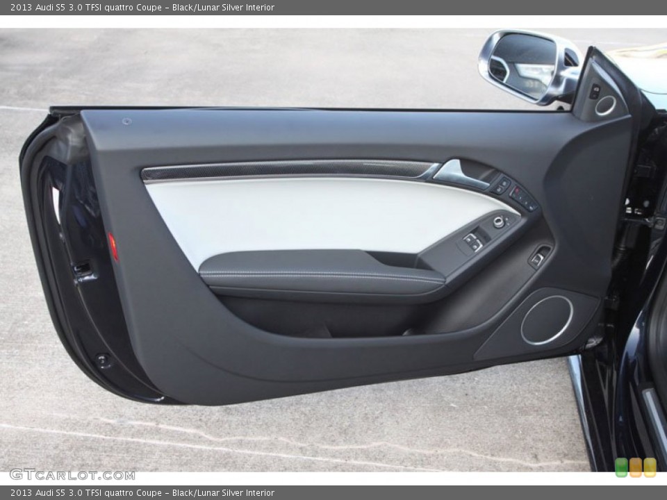 Black/Lunar Silver Interior Door Panel for the 2013 Audi S5 3.0 TFSI quattro Coupe #70327476