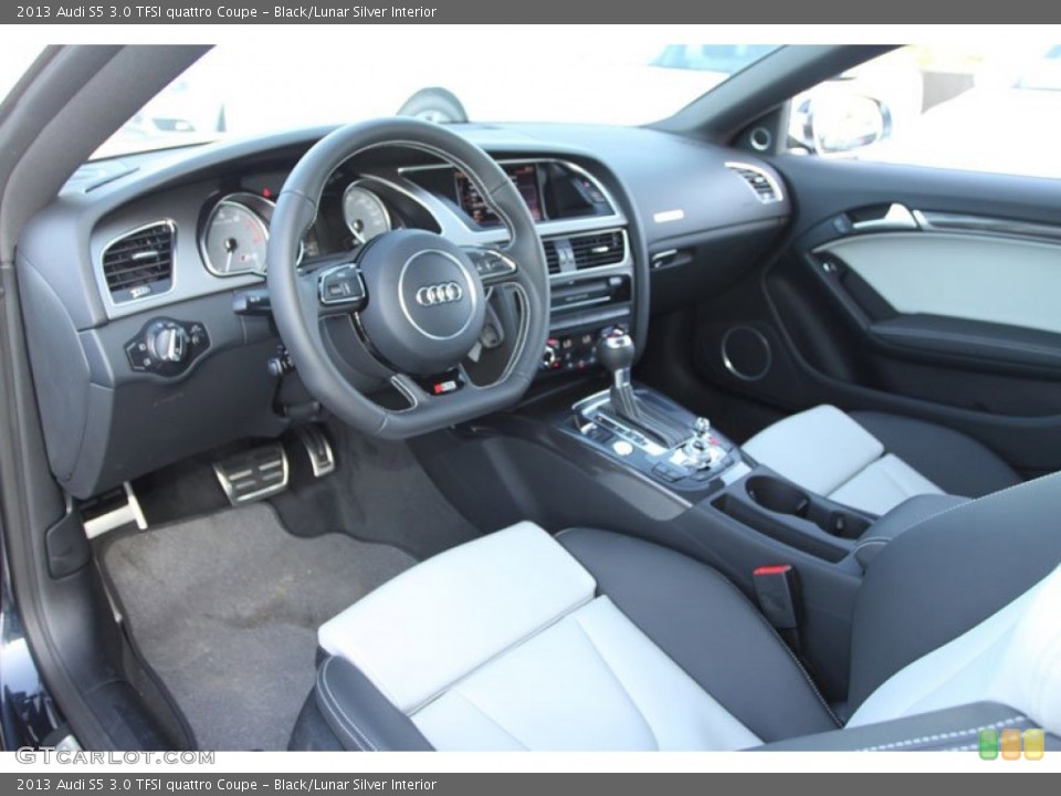 Black/Lunar Silver Interior Prime Interior for the 2013 Audi S5 3.0 TFSI quattro Coupe #70327479