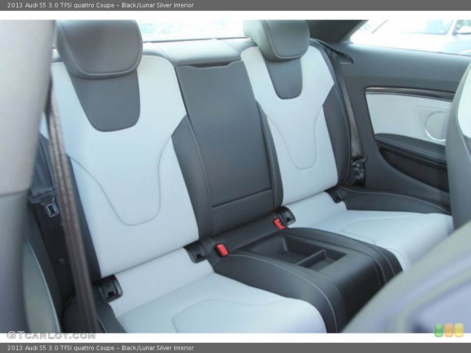 Black/Lunar Silver Interior Rear Seat for the 2013 Audi S5 3.0 TFSI quattro Coupe #70327566