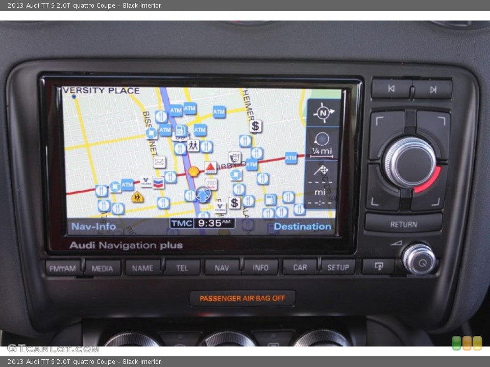 Black Interior Navigation for the 2013 Audi TT S 2.0T quattro Coupe #70327740
