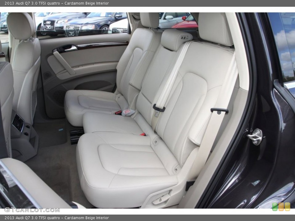 Cardamom Beige Interior Rear Seat for the 2013 Audi Q7 3.0 TFSI quattro #70328190