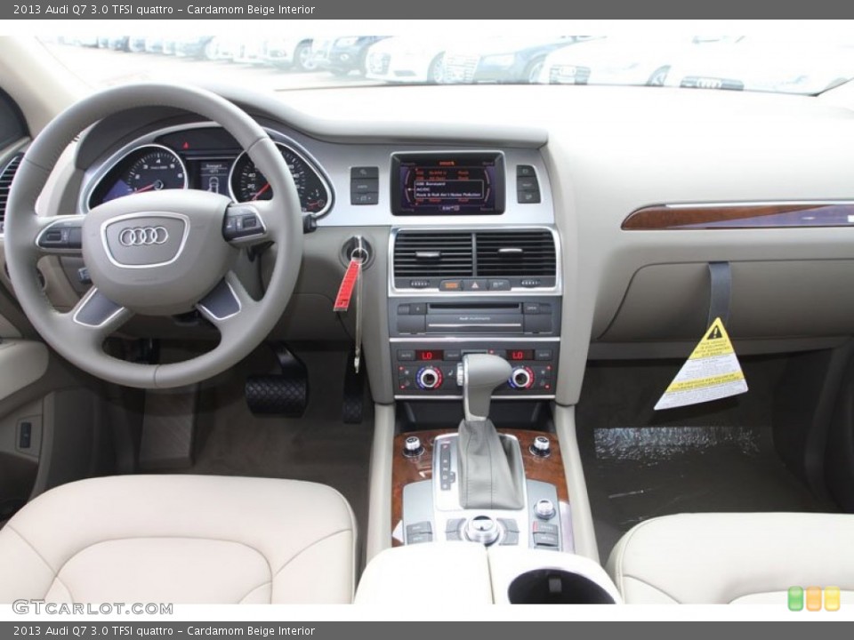 Cardamom Beige Interior Dashboard for the 2013 Audi Q7 3.0 TFSI quattro #70328208