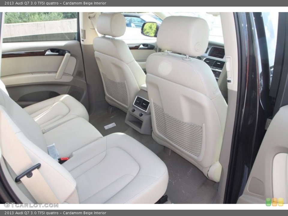 Cardamom Beige Interior Rear Seat for the 2013 Audi Q7 3.0 TFSI quattro #70328274