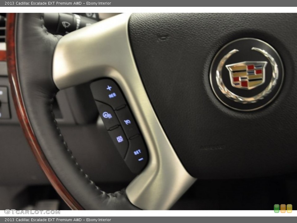 Ebony Interior Controls for the 2013 Cadillac Escalade EXT Premium AWD #70330512