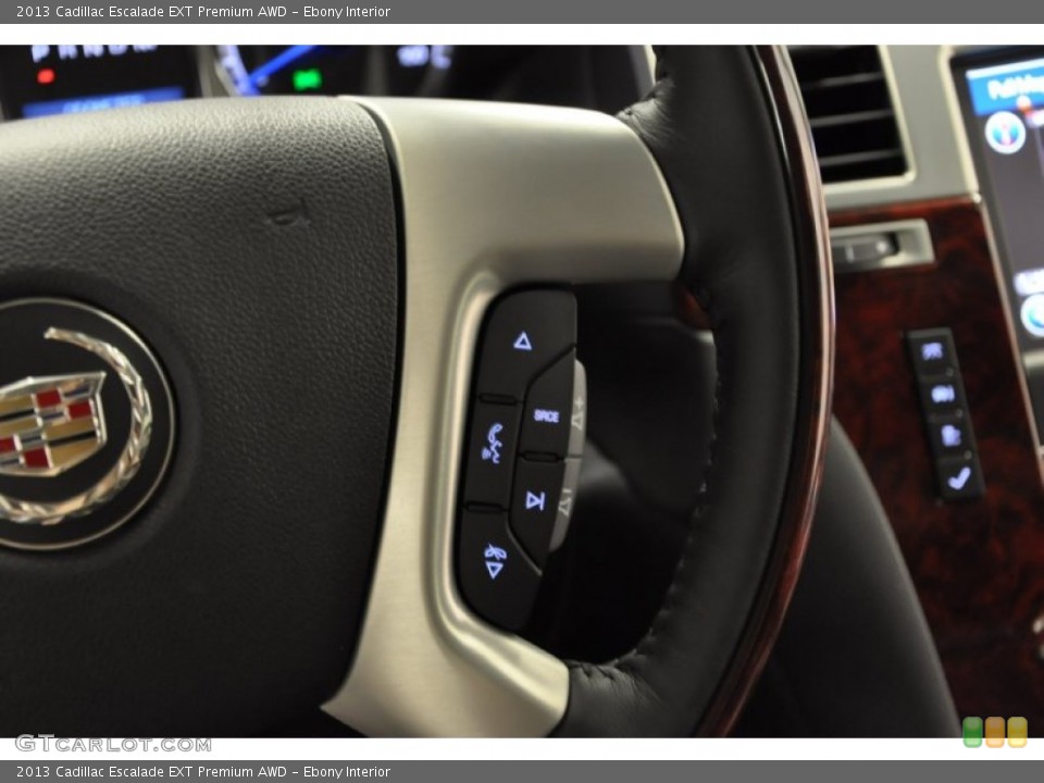 Ebony Interior Controls for the 2013 Cadillac Escalade EXT Premium AWD #70330521