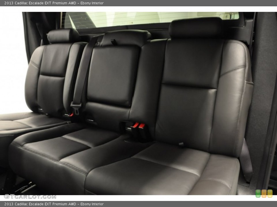 Ebony Interior Rear Seat for the 2013 Cadillac Escalade EXT Premium AWD #70330713