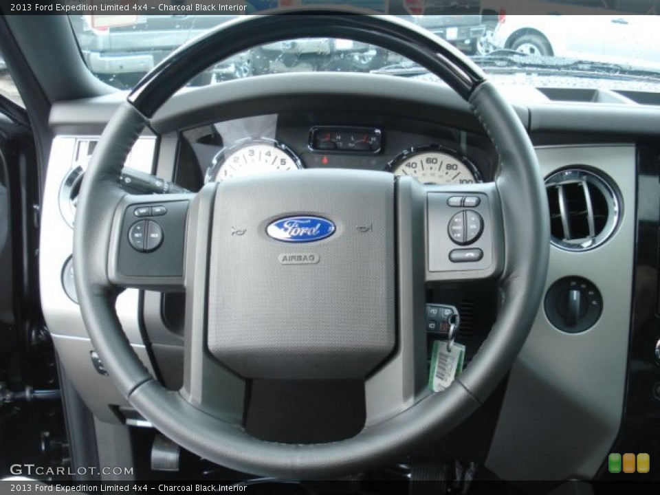 Charcoal Black Interior Steering Wheel for the 2013 Ford Expedition Limited 4x4 #70332216