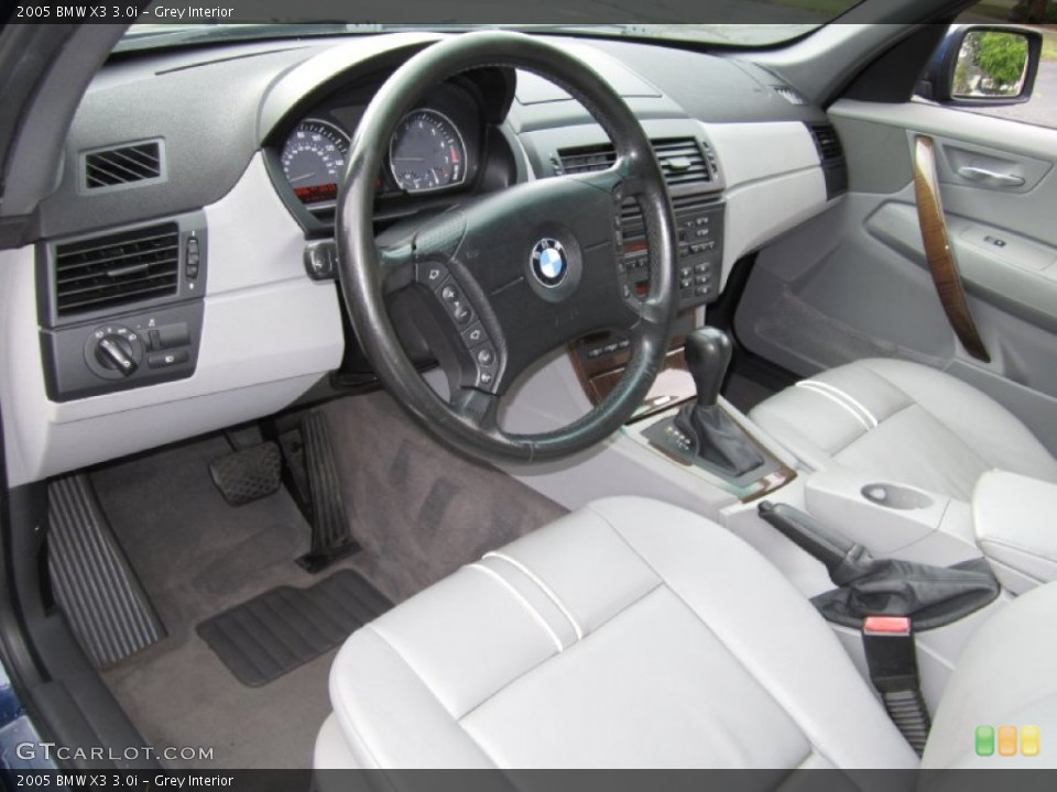 Grey 2005 BMW X3 Interiors