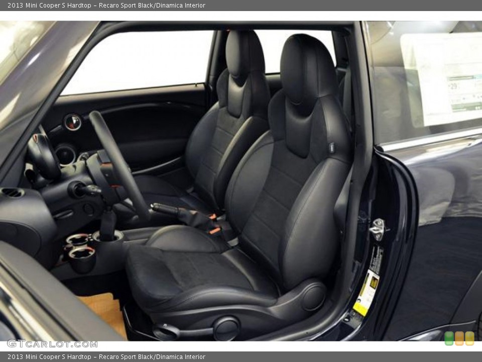 Recaro Sport Black/Dinamica Interior Front Seat for the 2013 Mini Cooper S Hardtop #70333650