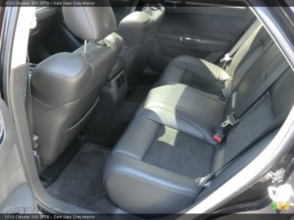 Dark Slate Gray Interior Rear Seat for the 2010 Chrysler 300 SRT8 #70335891