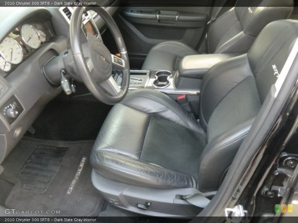 Dark Slate Gray Interior Front Seat for the 2010 Chrysler 300 SRT8 #70335897