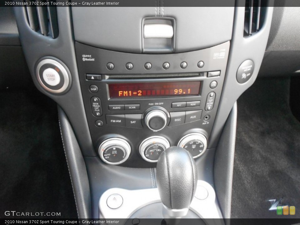 Gray Leather Interior Controls for the 2010 Nissan 370Z Sport Touring Coupe #70337322