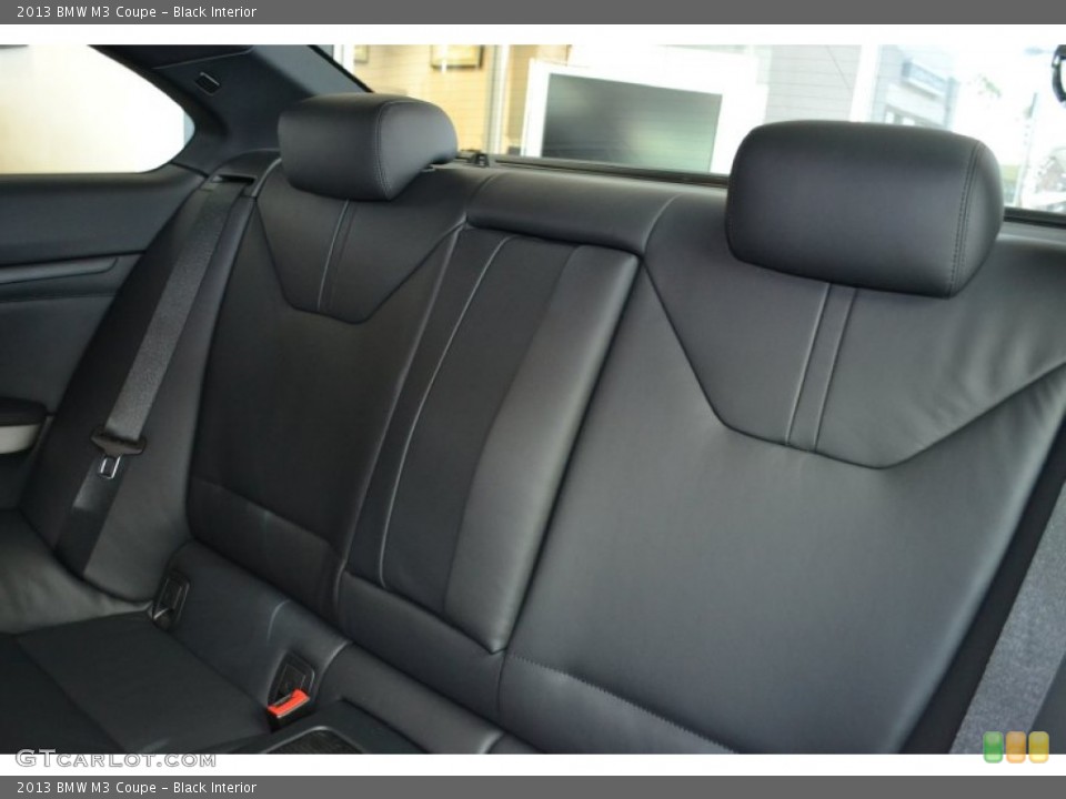 Black Interior Rear Seat for the 2013 BMW M3 Coupe #70337841