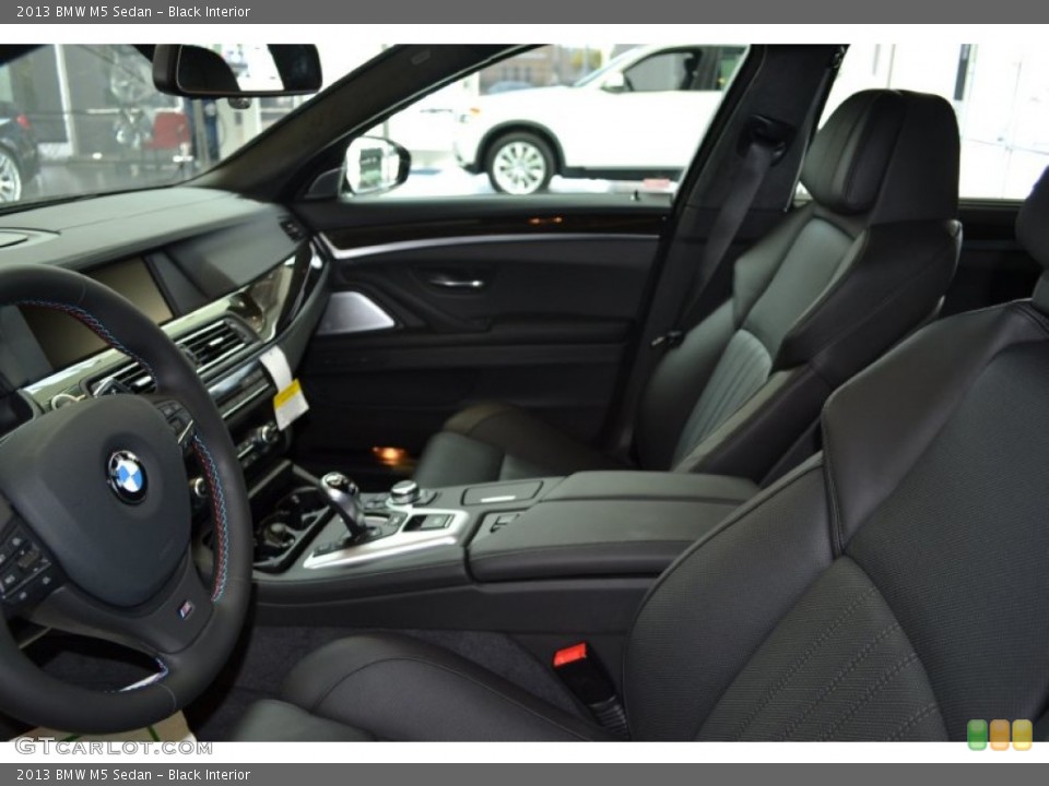 Black Interior Front Seat for the 2013 BMW M5 Sedan #70337913