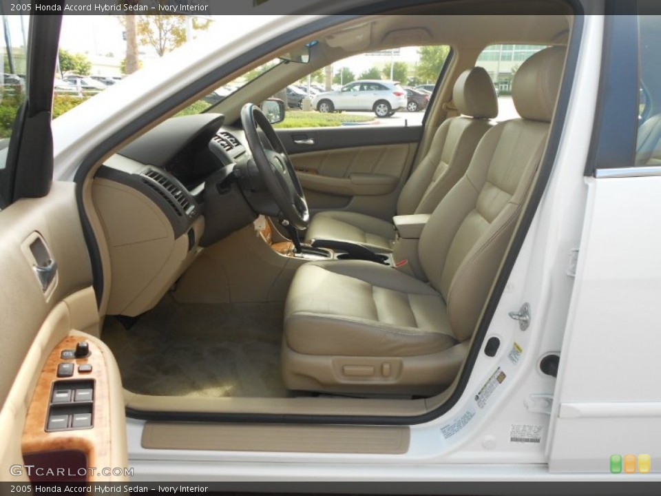 Ivory Interior Front Seat for the 2005 Honda Accord Hybrid Sedan #70339083