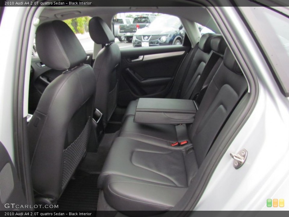 Black Interior Rear Seat for the 2010 Audi A4 2.0T quattro Sedan #70340343