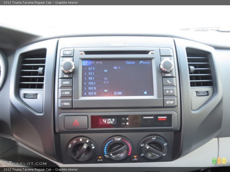 Graphite Interior Controls for the 2013 Toyota Tacoma Regular Cab #70342452