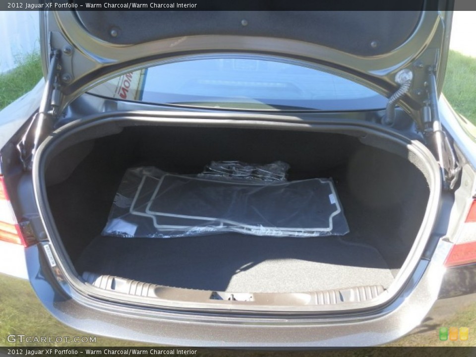 Warm Charcoal/Warm Charcoal Interior Trunk for the 2012 Jaguar XF Portfolio #70342578