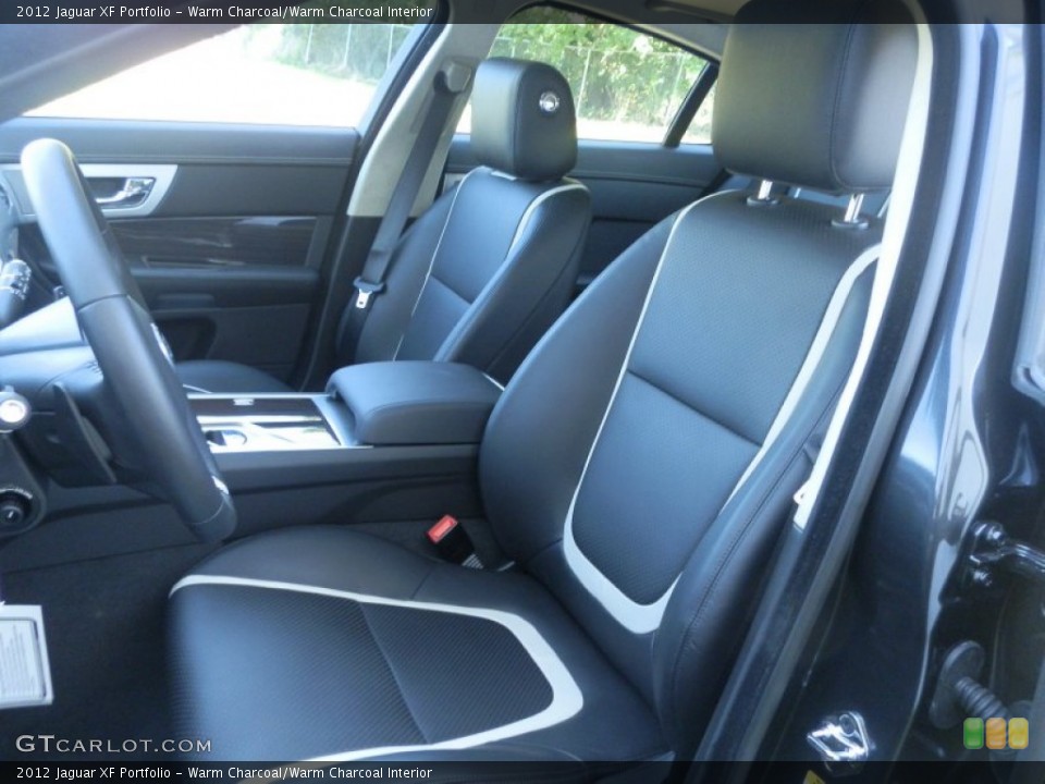 Warm Charcoal/Warm Charcoal Interior Front Seat for the 2012 Jaguar XF Portfolio #70342585