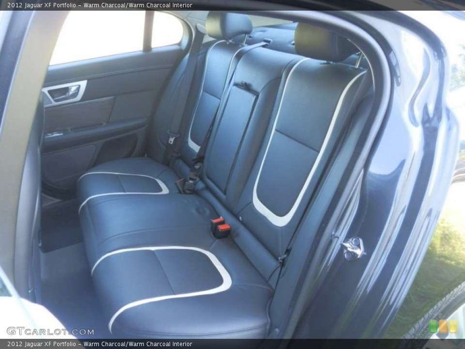 Warm Charcoal/Warm Charcoal Interior Rear Seat for the 2012 Jaguar XF Portfolio #70342596