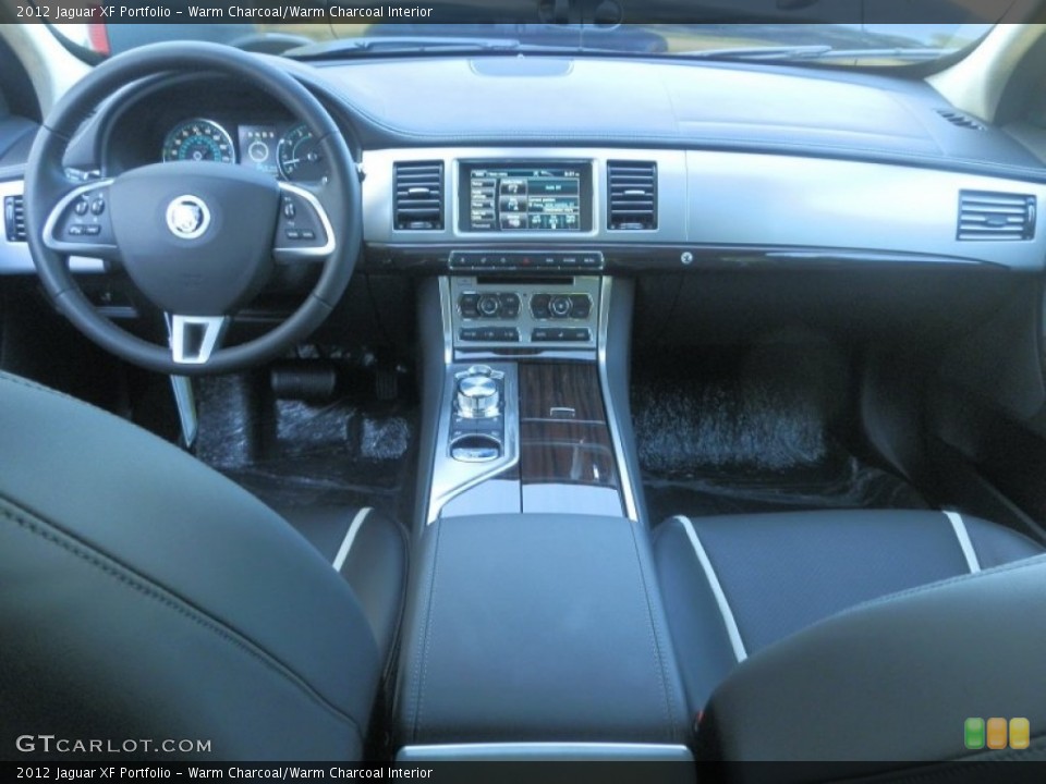Warm Charcoal/Warm Charcoal Interior Dashboard for the 2012 Jaguar XF Portfolio #70342608