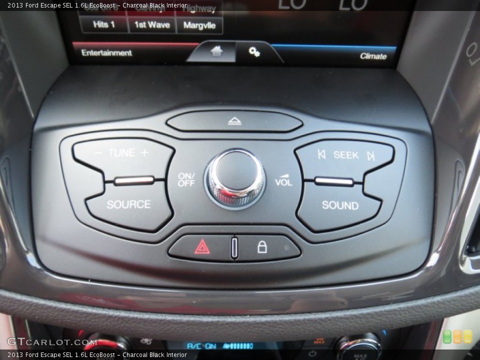 Charcoal Black Interior Controls for the 2013 Ford Escape SEL 1.6L EcoBoost #70343325