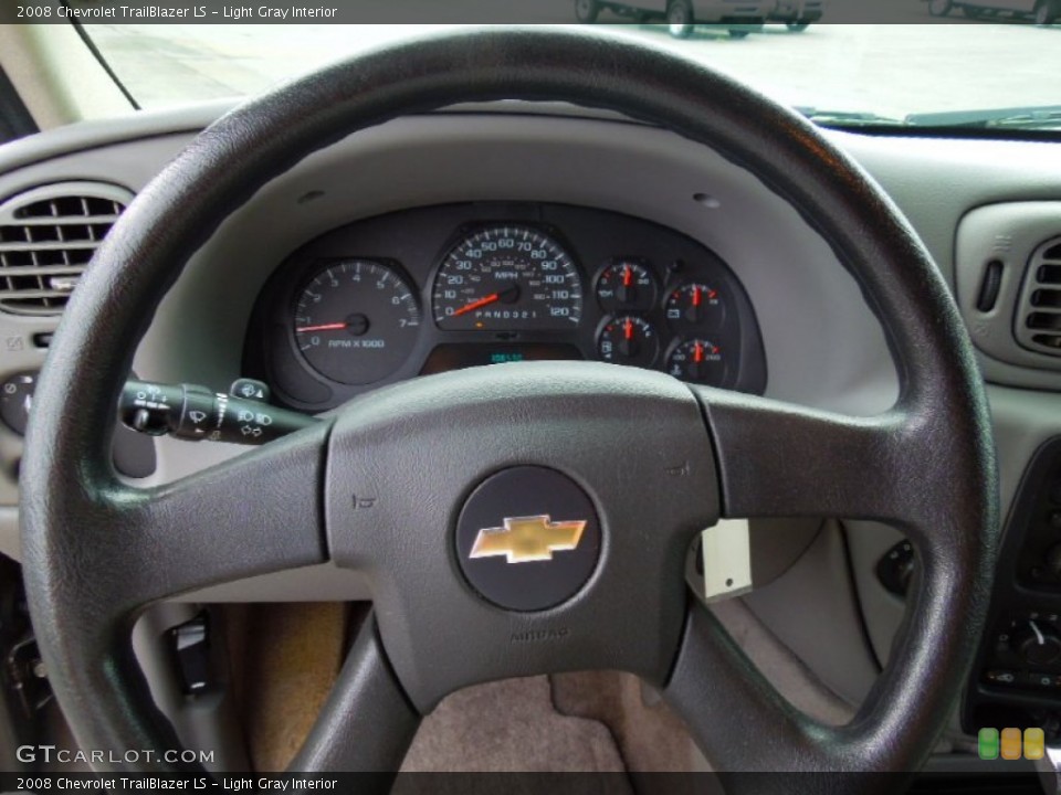 Light Gray Interior Steering Wheel for the 2008 Chevrolet TrailBlazer LS #70345333