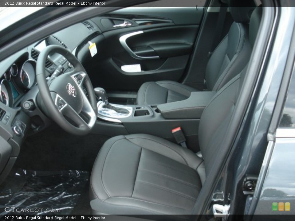 Ebony Interior Front Seat for the 2012 Buick Regal  #70349889