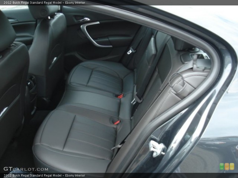 Ebony Interior Rear Seat for the 2012 Buick Regal  #70349901