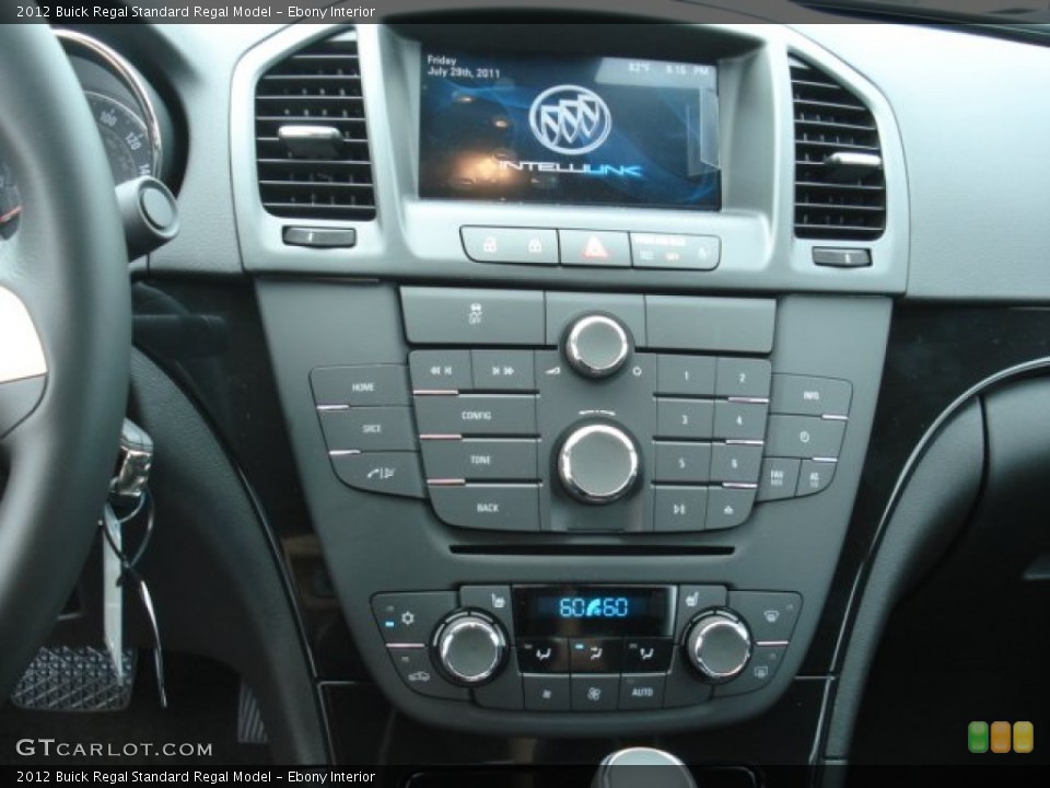 Ebony Interior Controls for the 2012 Buick Regal  #70349919