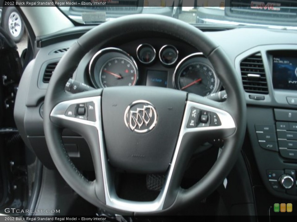 Ebony Interior Steering Wheel for the 2012 Buick Regal  #70349931