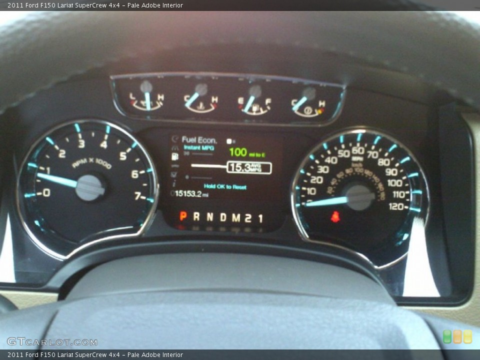 Pale Adobe Interior Gauges for the 2011 Ford F150 Lariat SuperCrew 4x4 #70350468