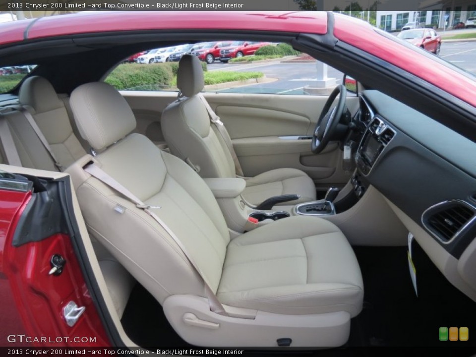 Black/Light Frost Beige Interior Photo for the 2013 Chrysler 200 Limited Hard Top Convertible #70353378
