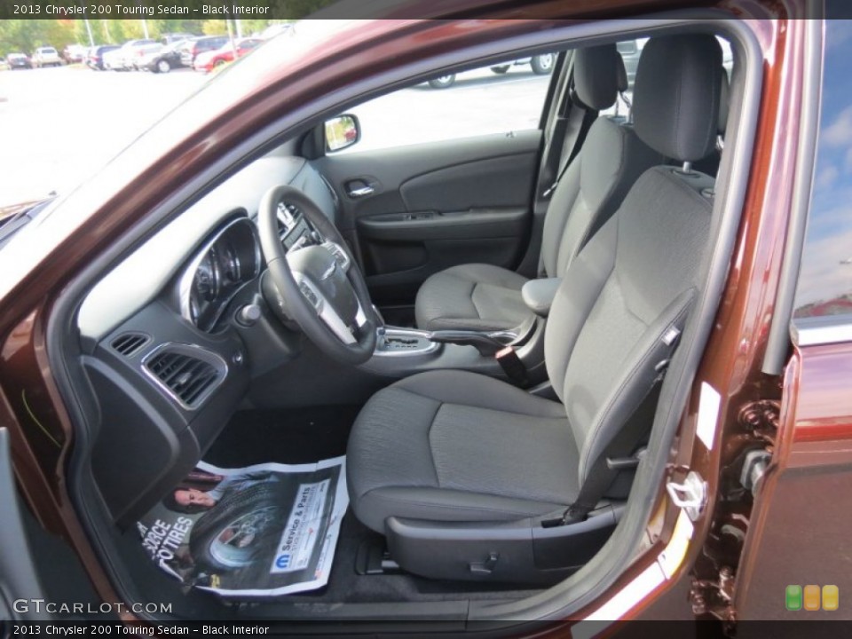 Black Interior Front Seat for the 2013 Chrysler 200 Touring Sedan #70353684