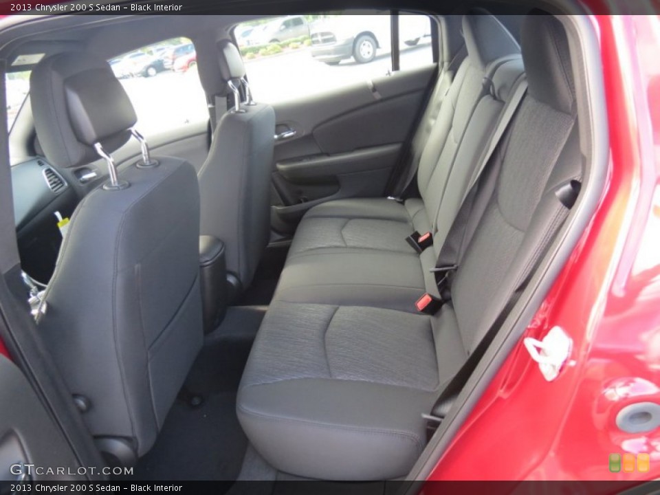 Black Interior Rear Seat for the 2013 Chrysler 200 S Sedan #70353794