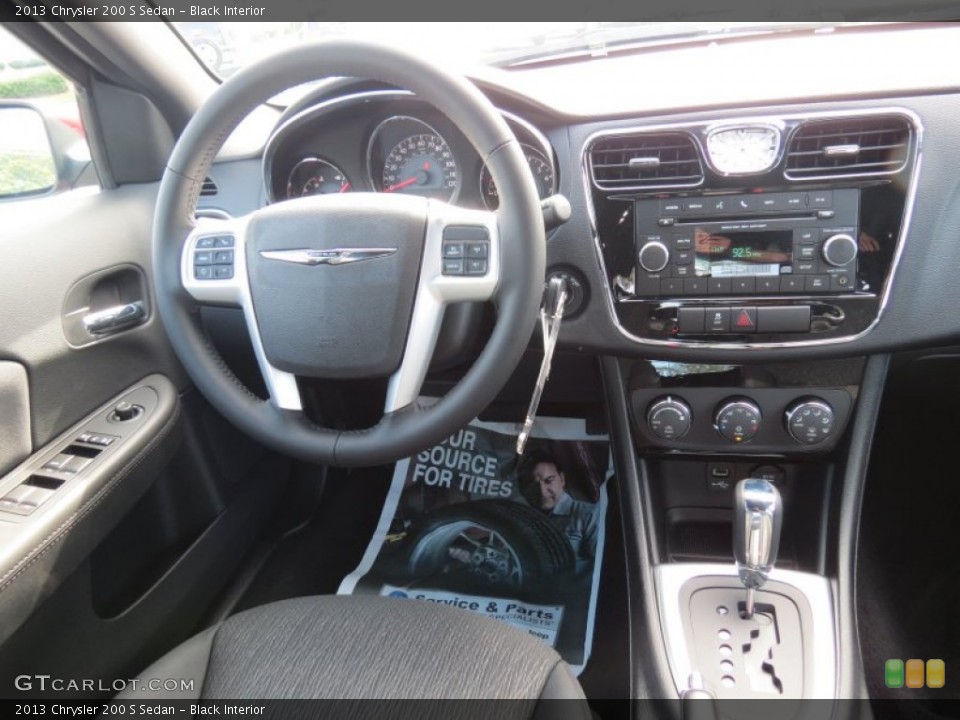 Black Interior Dashboard for the 2013 Chrysler 200 S Sedan #70353810