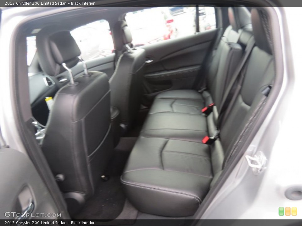 Black Interior Rear Seat for the 2013 Chrysler 200 Limited Sedan #70353894
