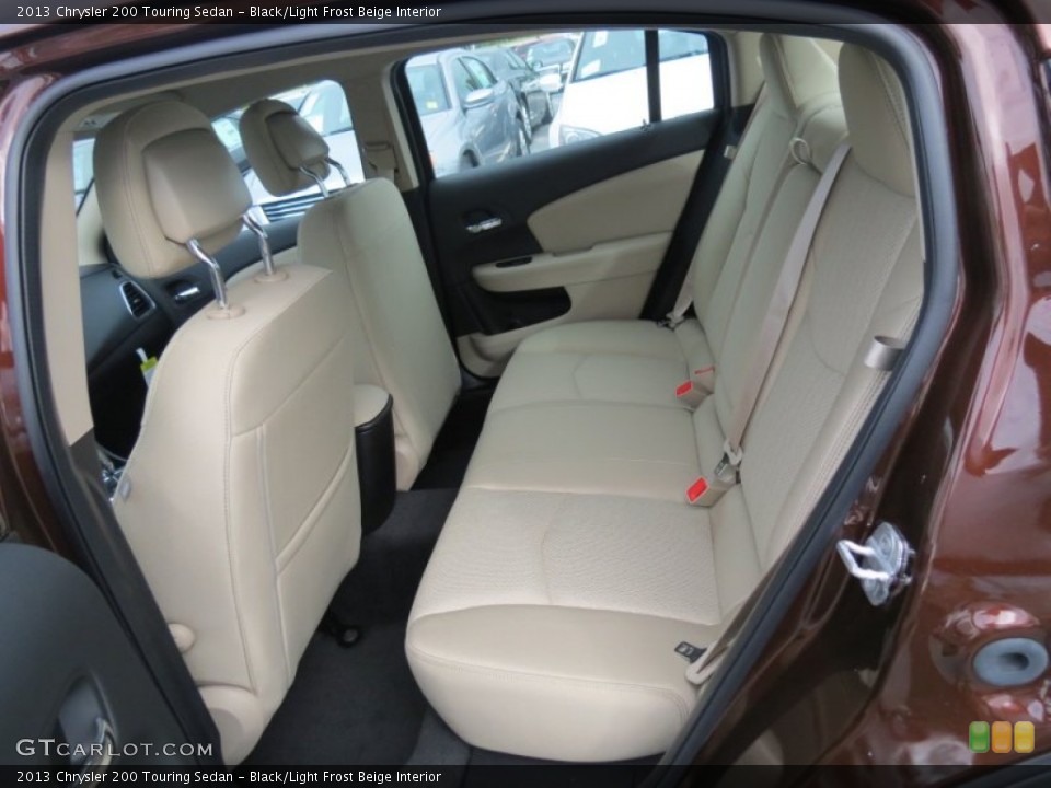 Black/Light Frost Beige Interior Rear Seat for the 2013 Chrysler 200 Touring Sedan #70353992