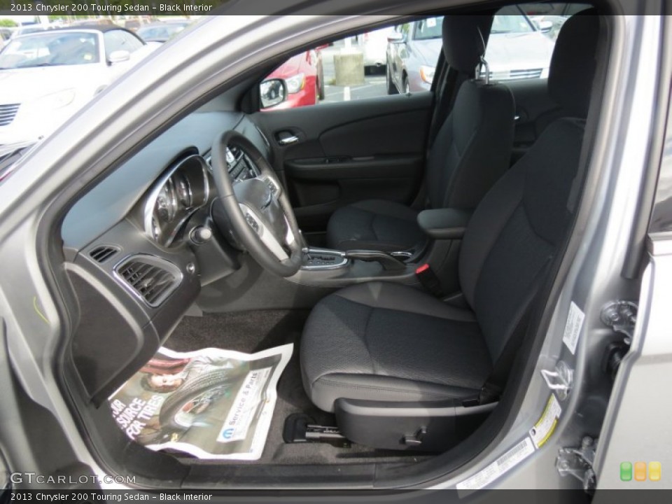 Black Interior Front Seat for the 2013 Chrysler 200 Touring Sedan #70354086