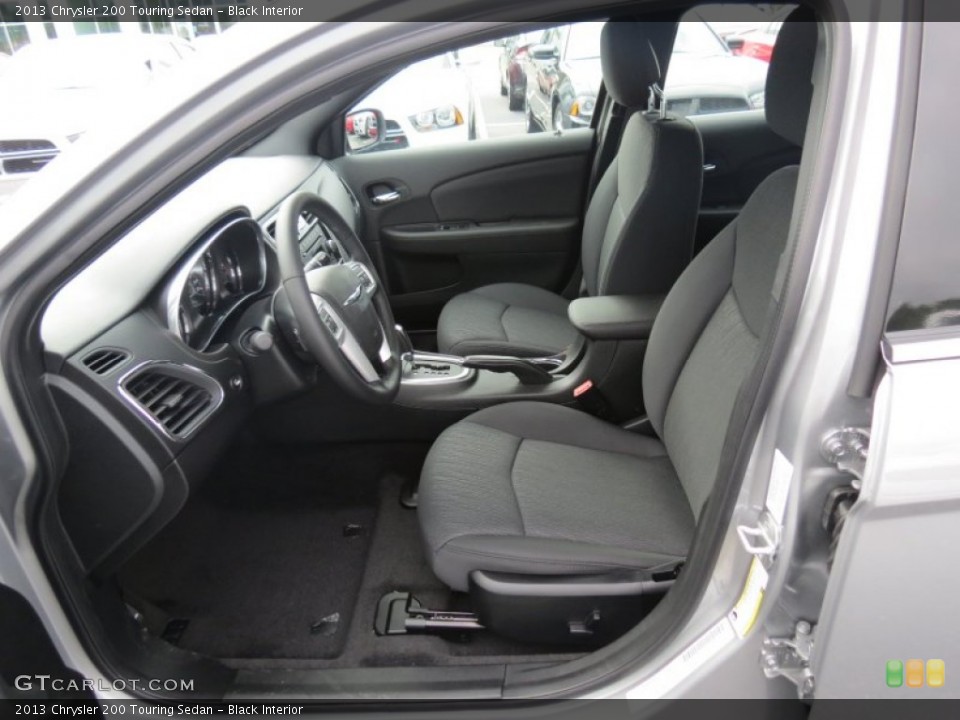 Black Interior Front Seat for the 2013 Chrysler 200 Touring Sedan #70354194