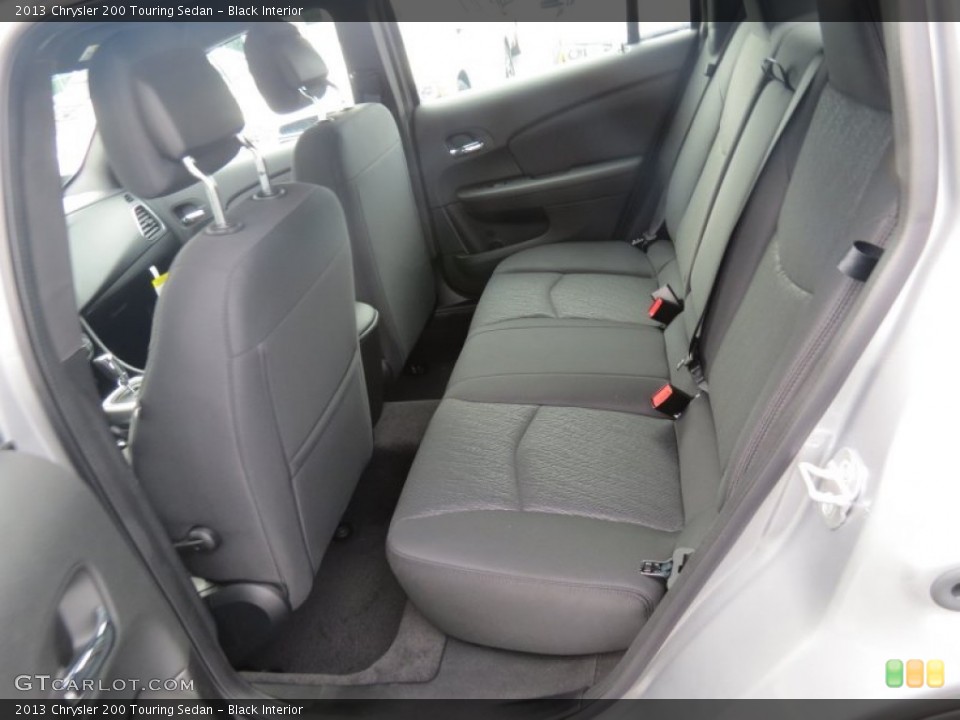 Black Interior Rear Seat for the 2013 Chrysler 200 Touring Sedan #70354203