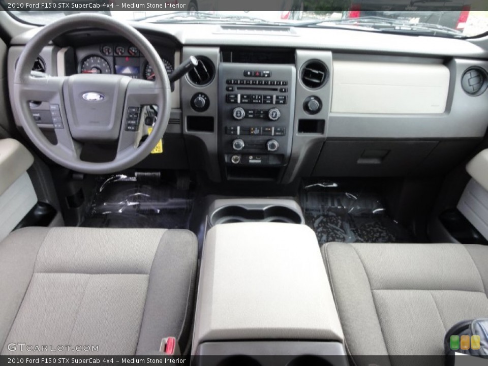 Medium Stone Interior Dashboard for the 2010 Ford F150 STX SuperCab 4x4 #70354719