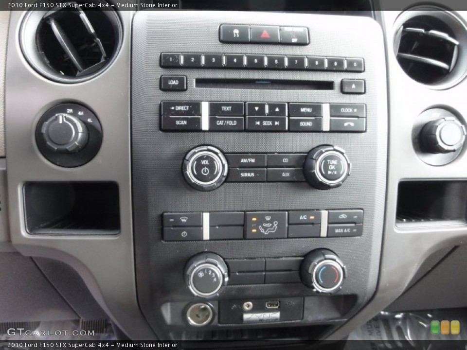Medium Stone Interior Controls for the 2010 Ford F150 STX SuperCab 4x4 #70354737