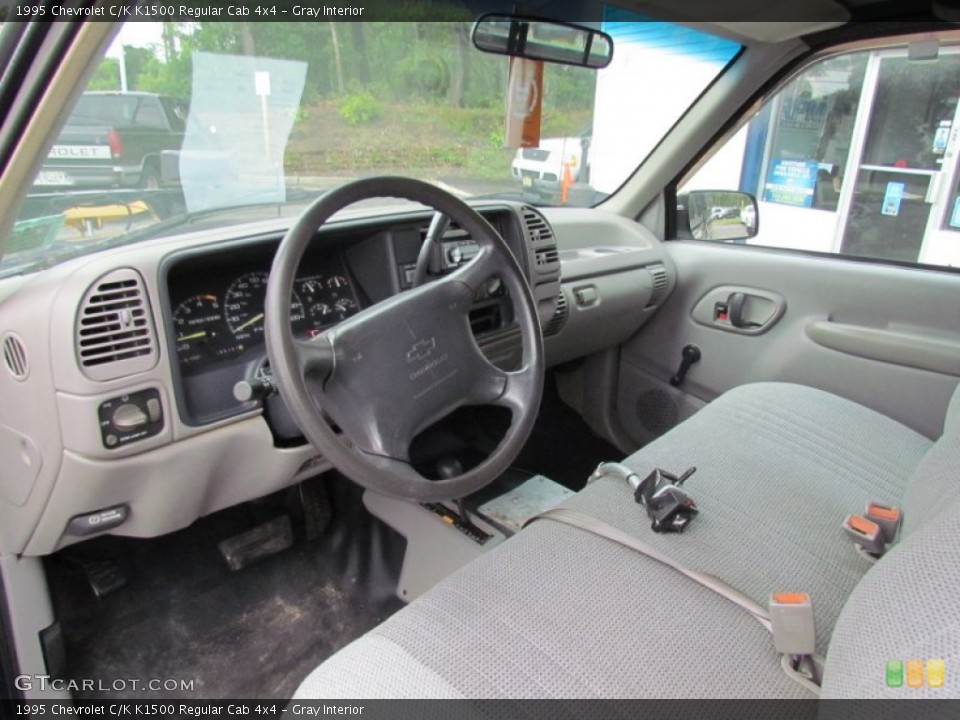 Gray Interior Prime Interior for the 1995 Chevrolet C/K K1500 Regular Cab 4x4 #70356138