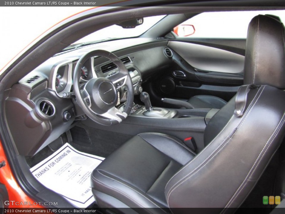Black Interior Prime Interior for the 2010 Chevrolet Camaro LT/RS Coupe #70356183