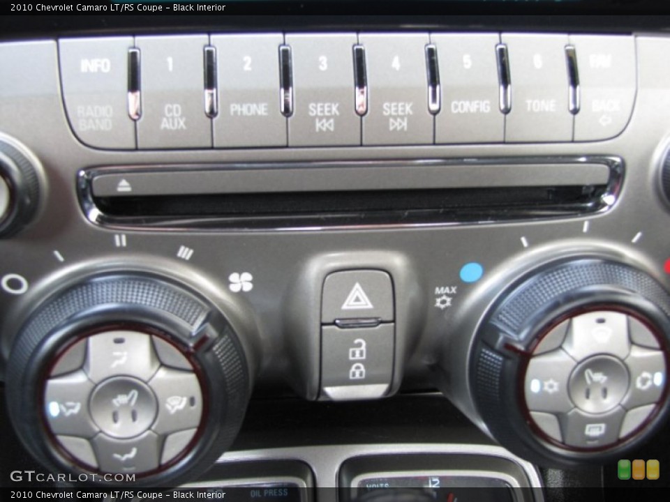 Black Interior Controls for the 2010 Chevrolet Camaro LT/RS Coupe #70356252
