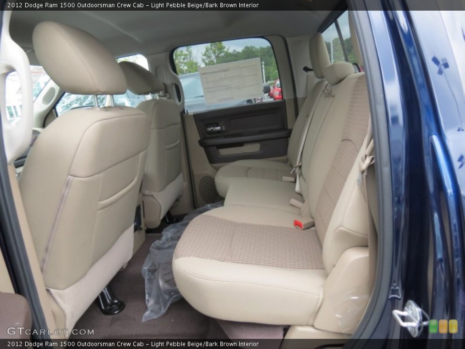 Light Pebble Beige/Bark Brown Interior Rear Seat for the 2012 Dodge Ram 1500 Outdoorsman Crew Cab #70356406